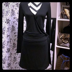 EXPRESS Black Wrap Dress